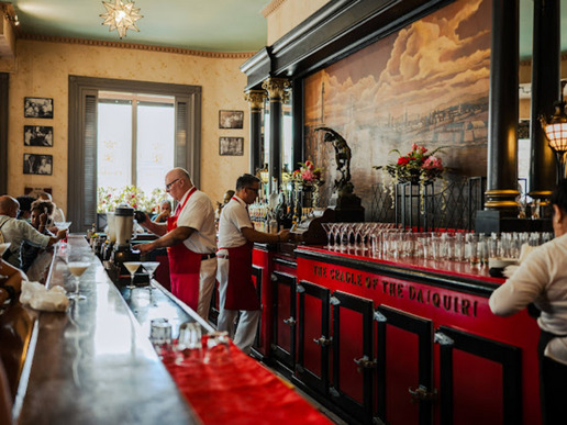 Знаменития бар-ресторант „Флоридита”, посещаван редовно от Хемингуей
